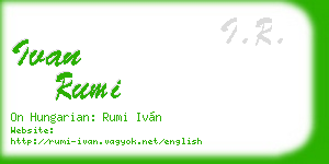 ivan rumi business card